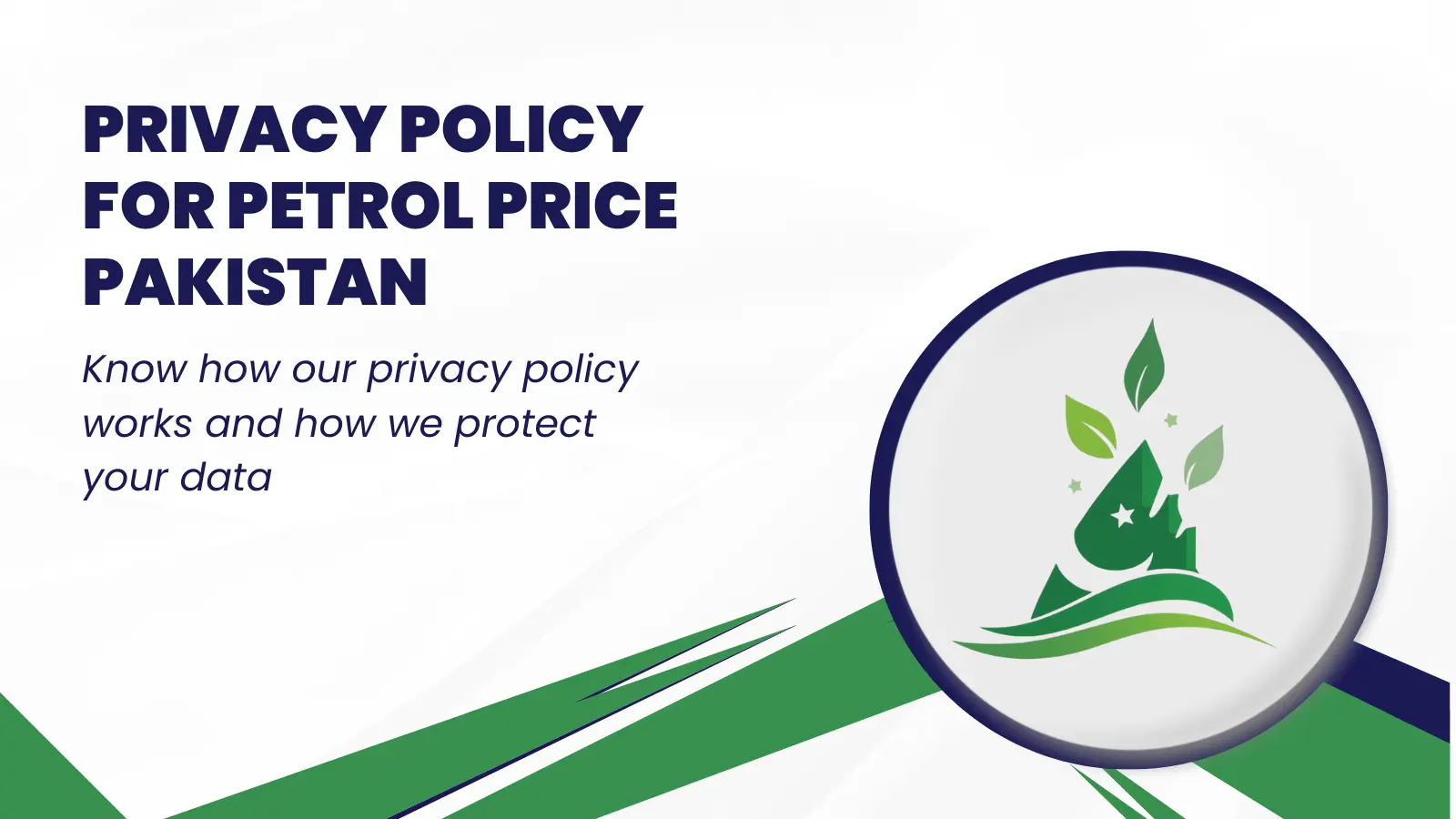 Privacy policy for petrol pricing in Pakistan with logo
