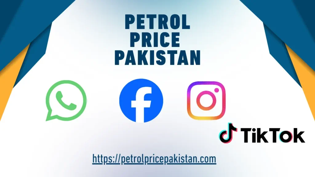 Social media icons for petrol prices