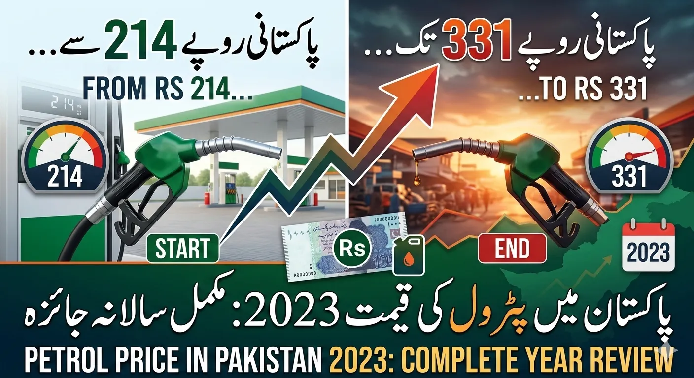 image which shows all data about petrol price in Pakistan in 2023